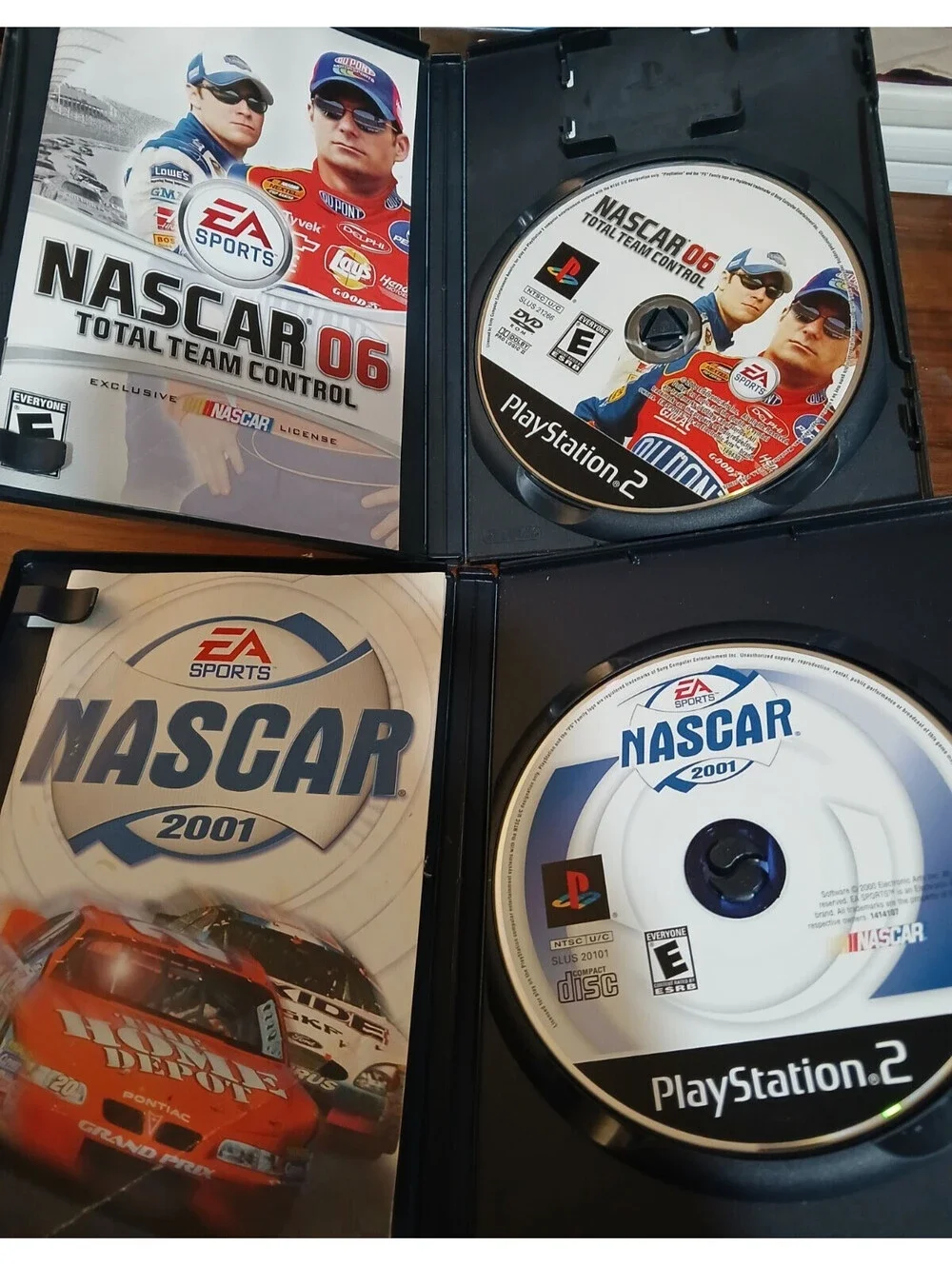 Nascar 2001, 09, Thunder 04 & 06 Total Team Control (PlayStation 2) Bundle READ